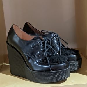 L'AUTRE CHOSE laced platform leather shoes new!